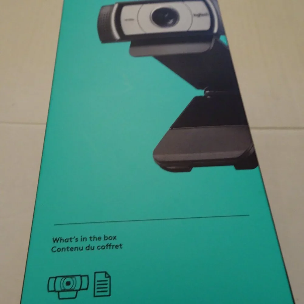 Webcam - Logitech - Pro Webcam Full HD 1080 for Laptops - Black - 960-001070-New